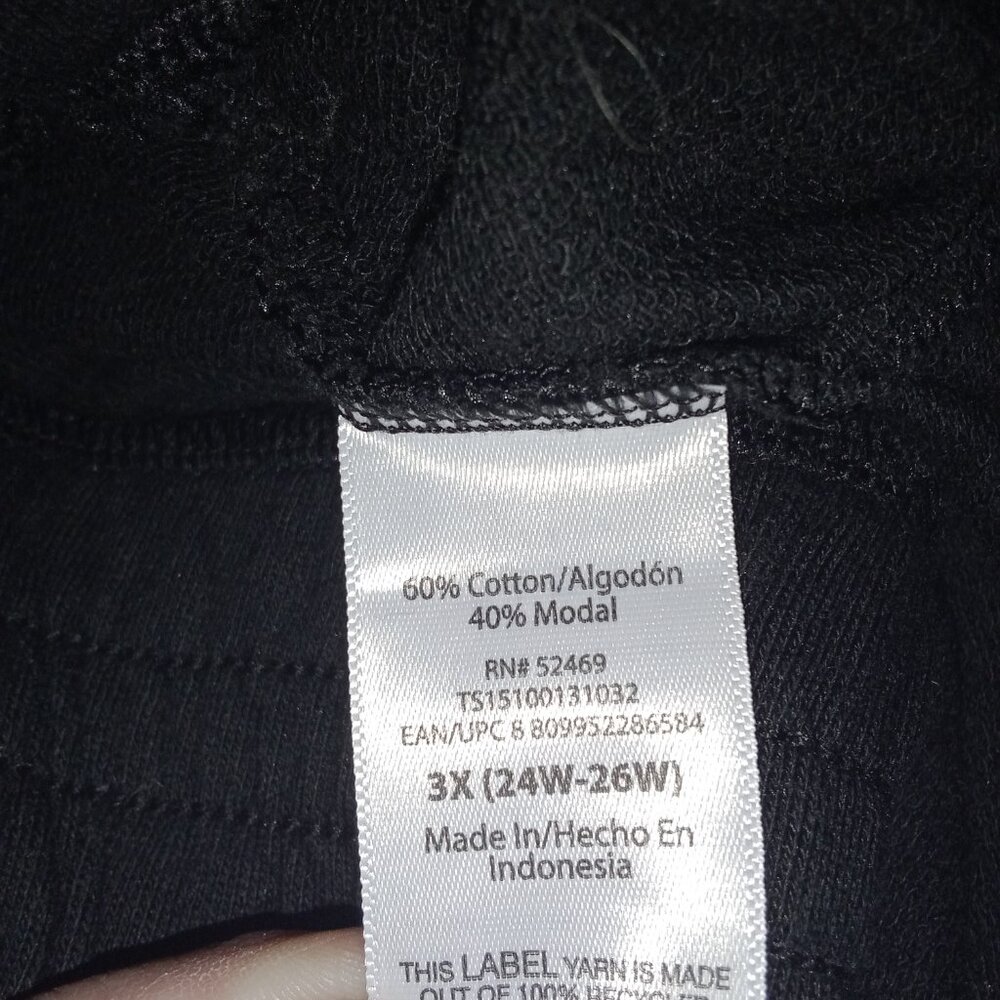 Lot of 2 Terra & Sky Loose Fit Cropped Capri Sweatpants Plus Size 3X (24W/26W) - Picture 13 of 15